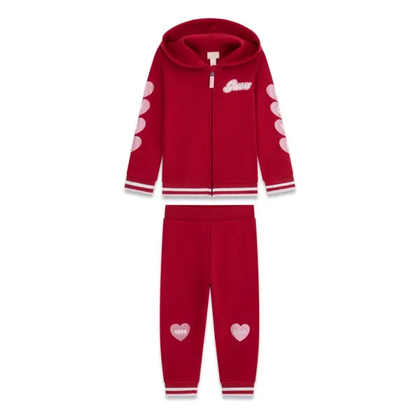 GUESS KIDS HEARTS SWEATSHIRT & JOGGERS SET