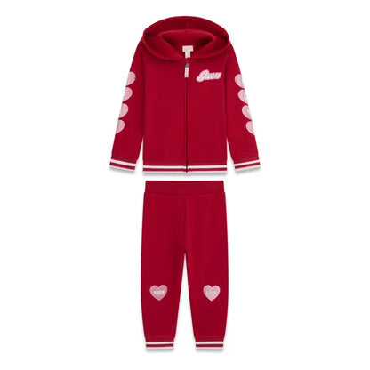 GUESS KIDS HEARTS SWEATSHIRT & JOGGERS SET