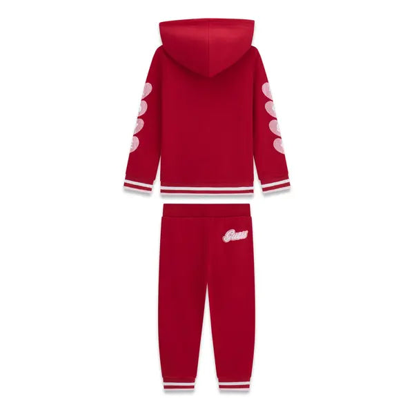 GUESS KIDS HEARTS SWEATSHIRT & JOGGERS SET