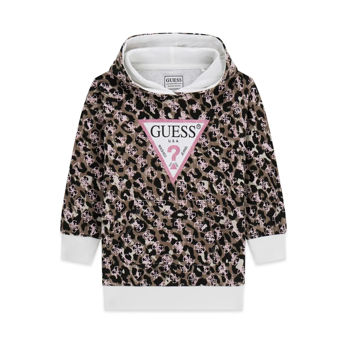 GUESS KIDS ALLOVER PRINT COTTON DRESS