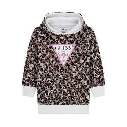 GUESS KIDS ALLOVER PRINT COTTON DRESS