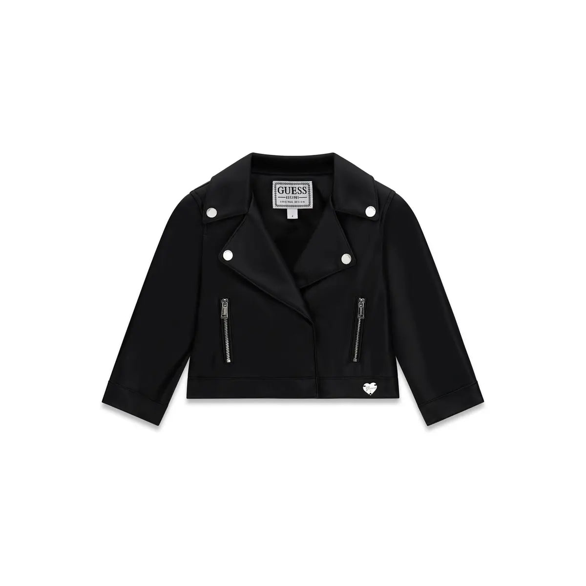 GUESS KIDS PU LEATHER BIKER JACKET