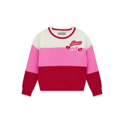 GUESS KIDS COLORBLOCK KNITTED PULLOVER