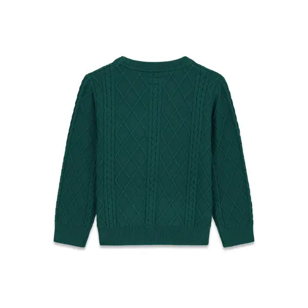 GUESS KIDS GIRLS HEART LOGO KNITTED SWEATSHIRT