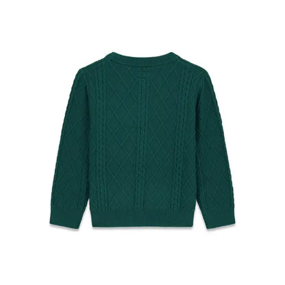GUESS KIDS GIRLS HEART LOGO KNITTED SWEATSHIRT