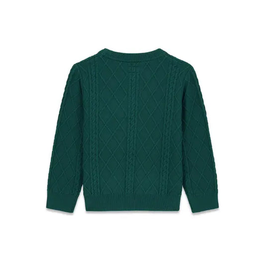 GUESS KIDS GIRLS HEART LOGO KNITTED SWEATSHIRT
