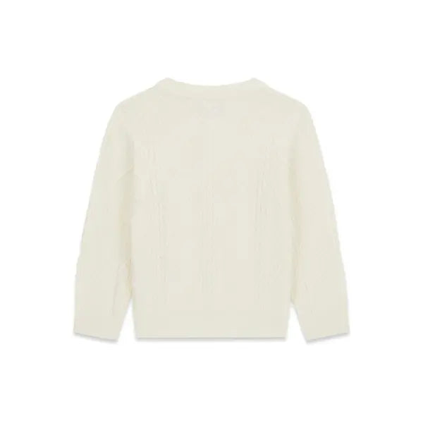 GUESS KIDS HEART LOGO KNITTED SWEATSHIRT