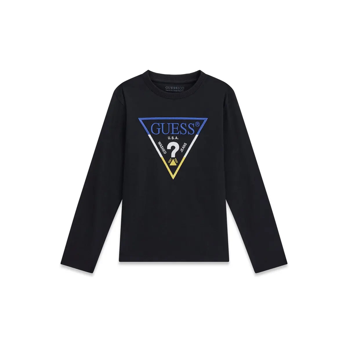 GUESS KIDS LS TRIANGLE LOGO T SHIRT