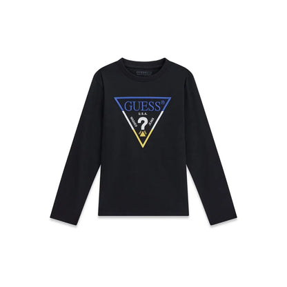 GUESS KIDS LS TRIANGLE LOGO T SHIRT