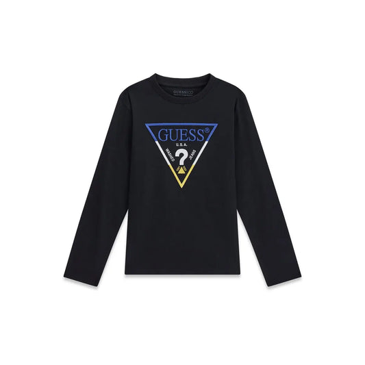 GUESS KIDS LS TRIANGLE LOGO T SHIRT