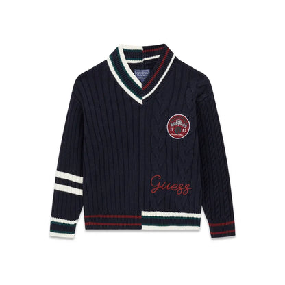 GUESS KIDS KNITTED OVERSIZED SWEATER