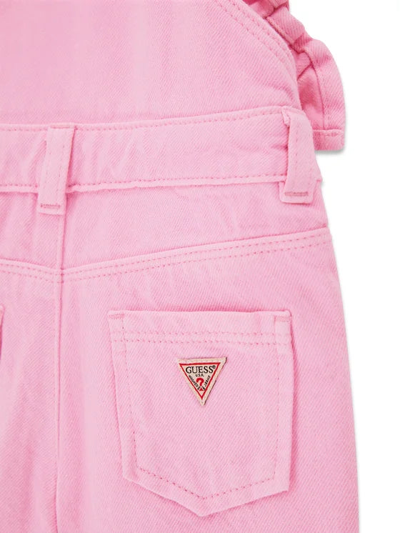 GUESS KIDS RIGID BULL DENIM  SHORTALL DRESS