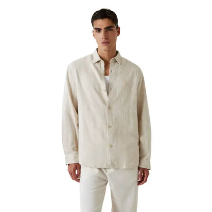GUESS MAN JACQUARD FLOREAL OVERSHIRT
