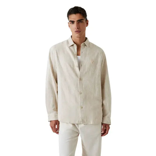 GUESS MAN JACQUARD FLOREAL OVERSHIRT