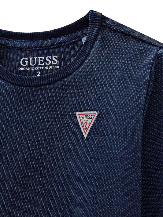 GUESS JEANS BOYS LS ACTIVE TOP FOOTER