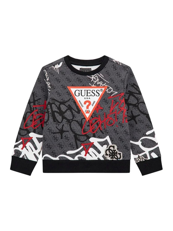 GUESS KIDS LS ACTIVE GRAFITTI FOOTER