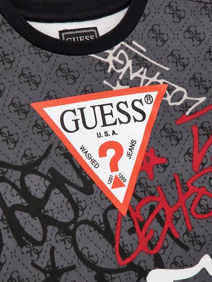 GUESS KIDS LS ACTIVE GRAFITTI FOOTER