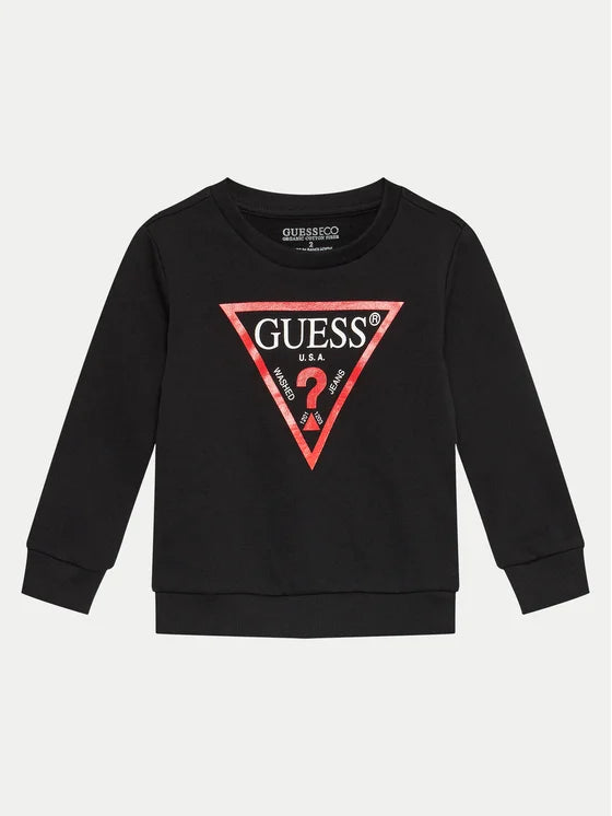 GUESS COTTON TRIANGLE LOGO FLEECE