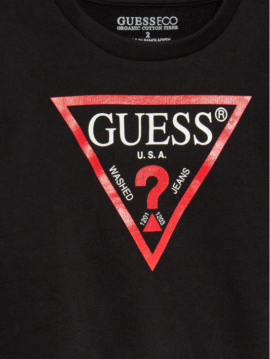 GUESS COTTON TRIANGLE LOGO FLEECE