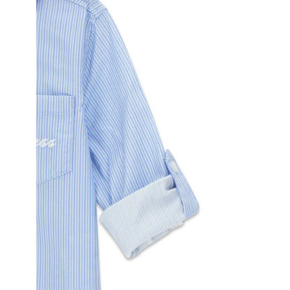 GUESS KIDS AJDUSTABLE MICROSTRIPED POPLIN SHIRT