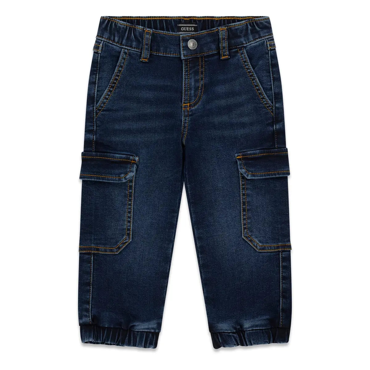 GUESS KIDS KNIT DENIM CARGO PANTS