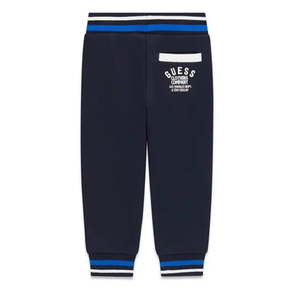 GUESS KIDS FLEECE COTTON REGULAR TRACKPANTS