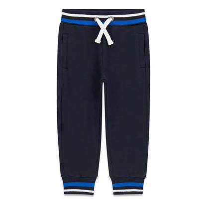 GUESS KIDS FLEECE COTTON REGULAR TRACKPANTS