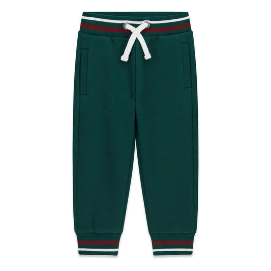 GUESS KIDS FLEECE COTTON REGULAR TRACKPANTS