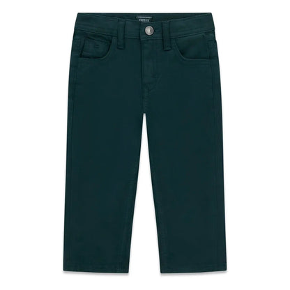 GUESS KIDS STRETCH SATIN COTTON PANTS