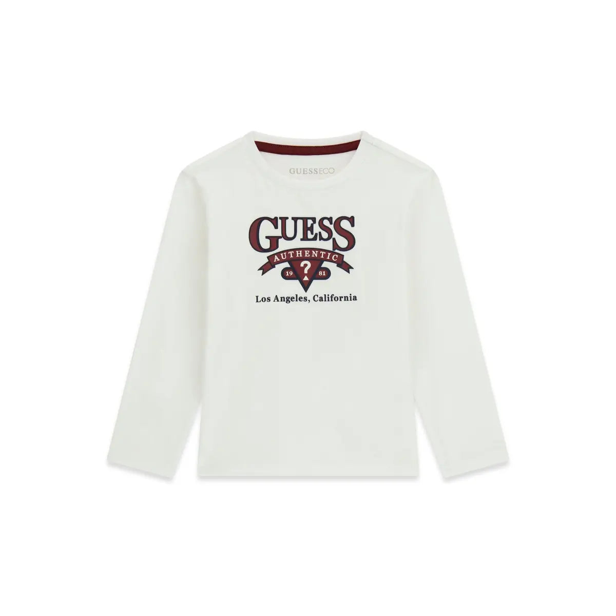 GUESS KIDS EMBROIDERED LOGO T SHIRT