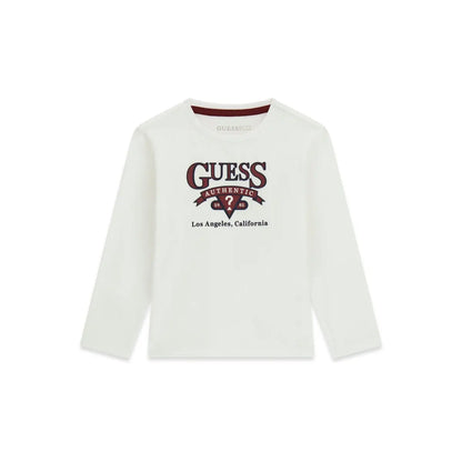 GUESS KIDS EMBROIDERED LOGO T SHIRT