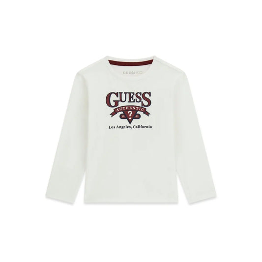 GUESS KIDS EMBROIDERED LOGO T SHIRT
