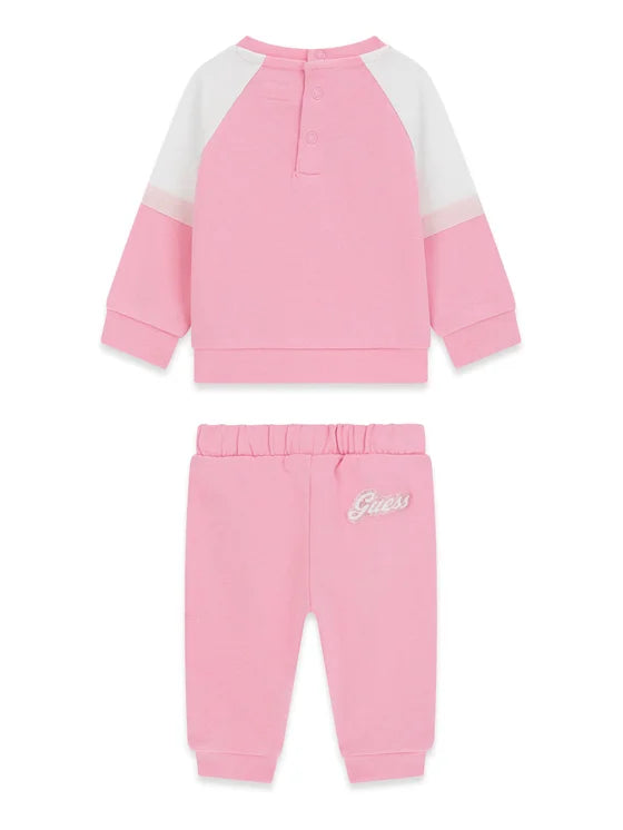 GUESS KIDS GIRLS ELASTIC KNITTED TRACKSUIT