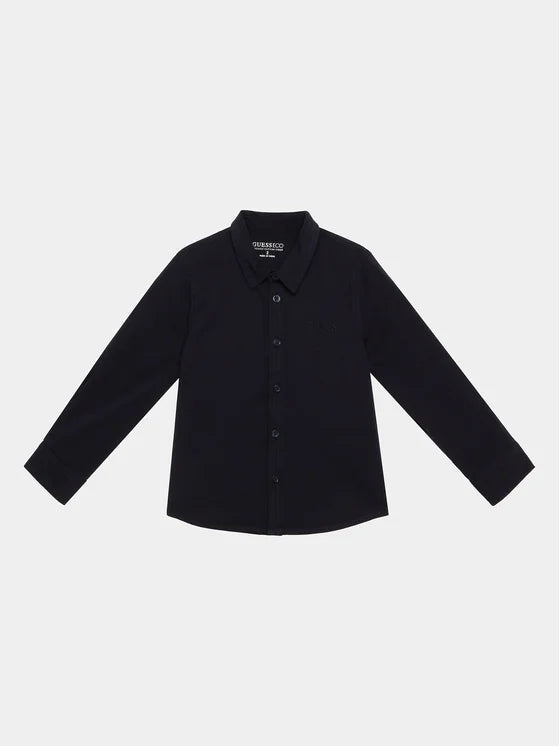 GUESS LS ADJUSTABLE SLEEVES POPLIN SHIRT
