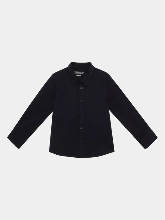 GUESS LS ADJUSTABLE SLEEVES POPLIN SHIRT