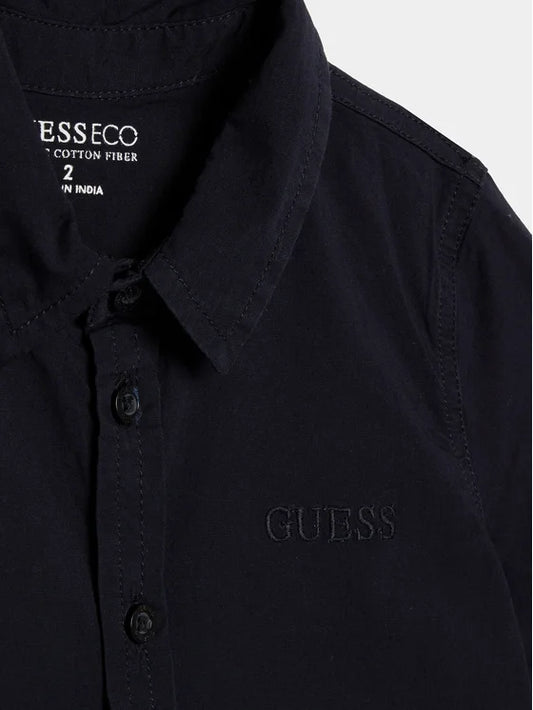 GUESS LS ADJUSTABLE SLEEVES POPLIN SHIRT