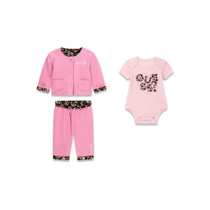 GUESS KIDS 3 PIECES  REVERSIBLE ACTIVE TOP & PANTS SET