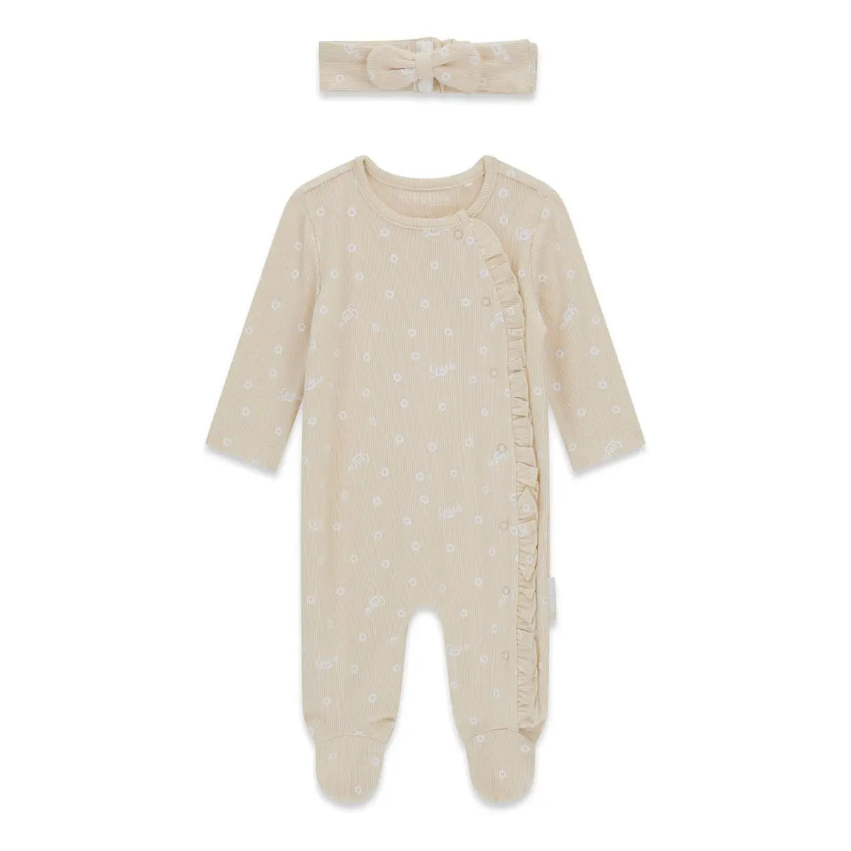 GUESS KIDS RIB HEADBAND & OVERALL SET