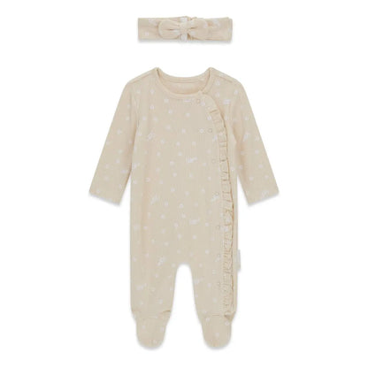 GUESS KIDS RIB HEADBAND & OVERALL SET