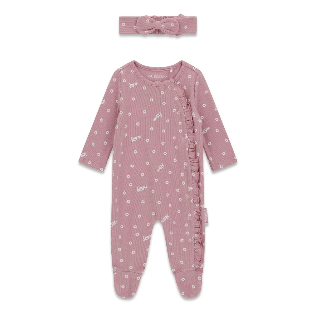 GUESS KIDS RIB HEADBAND & BODYSUIT SET