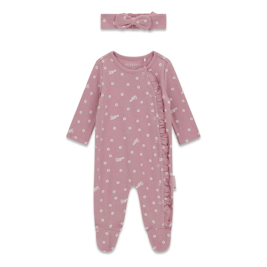 GUESS KIDS RIB HEADBAND & BODYSUIT SET