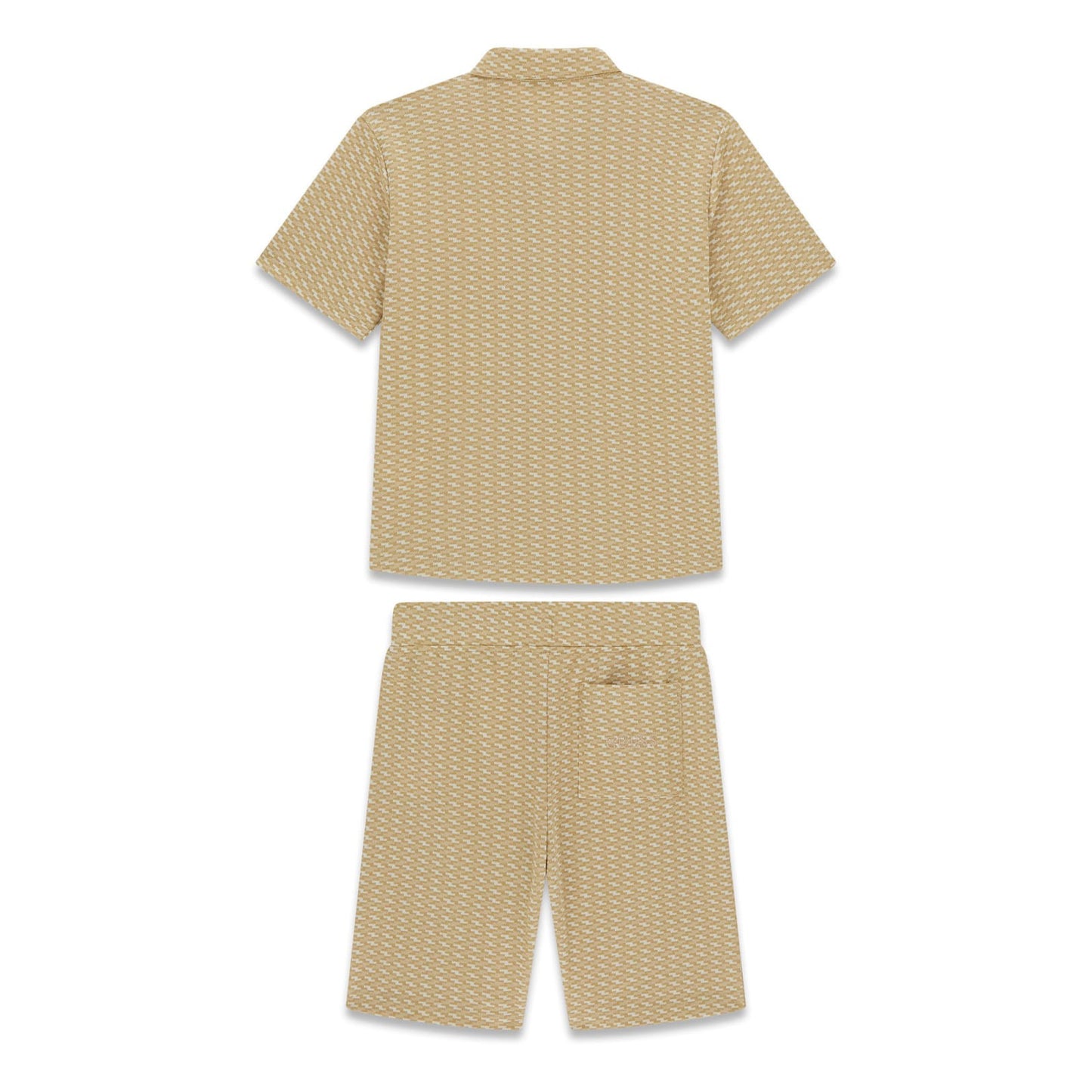 GUESS KIDS SET JACQUARD POLO & SHORTS