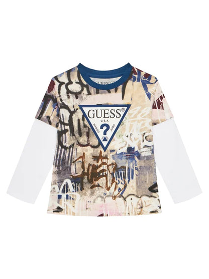 GUESS KIDS SET T SHIRT & ACTIVE PANTS
