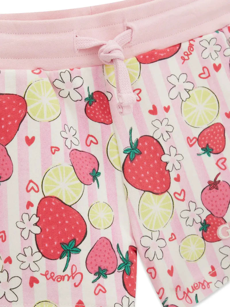 GUESS KIDS FRENCH TERRY MULTIPRINT SHORTS