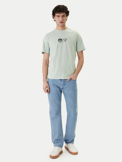 GUESS MEN'S COTTON T-SHIRT WITH ELASTANE X NORTH SAILS