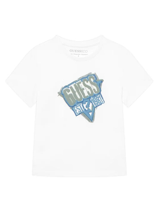 GUESS KIDS EMBROIDERY LOGO T SHIRT
