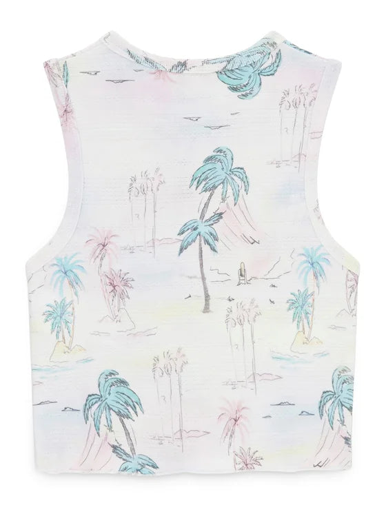 GUESS KIDS SLEEVELESS PALM TREES T SHIRT