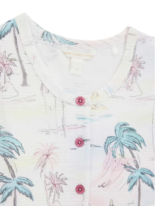 GUESS KIDS SLEEVELESS PALM TREES T SHIRT