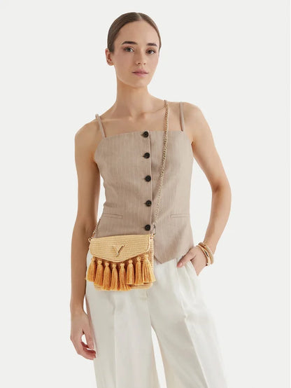 GUESS MINI RAFFIA BAG