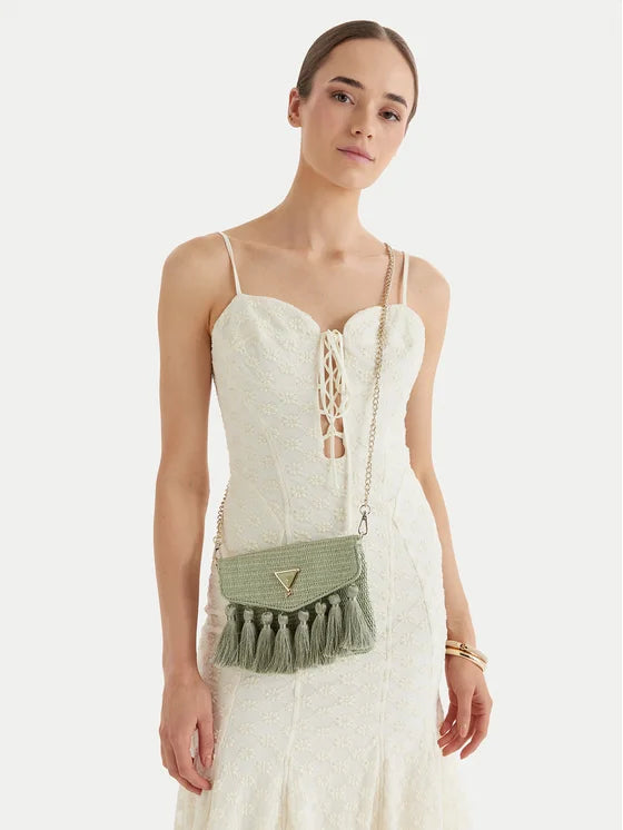 GUESS KIDS MINI RAFFIA BAG